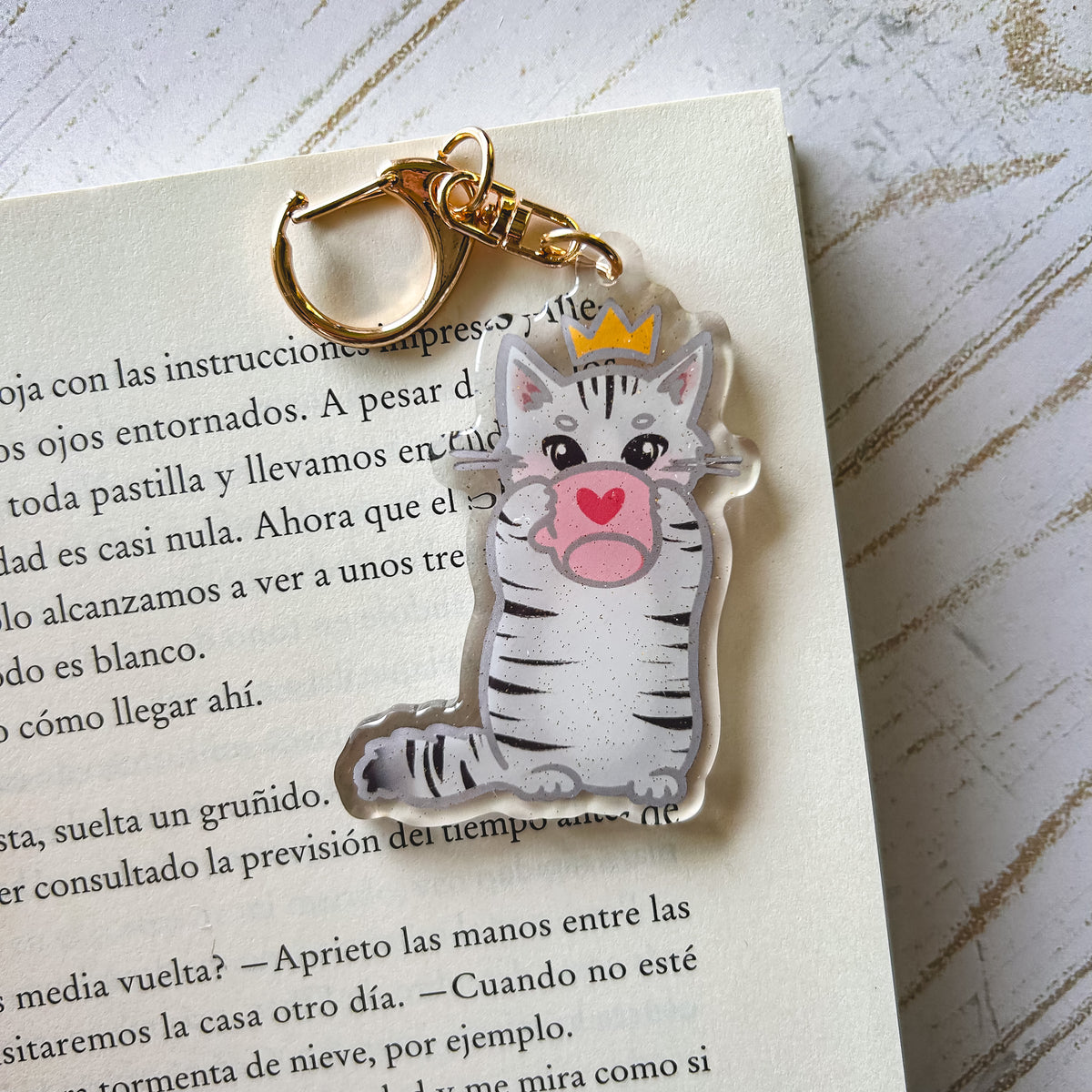 Llavero | Gatito con tecito