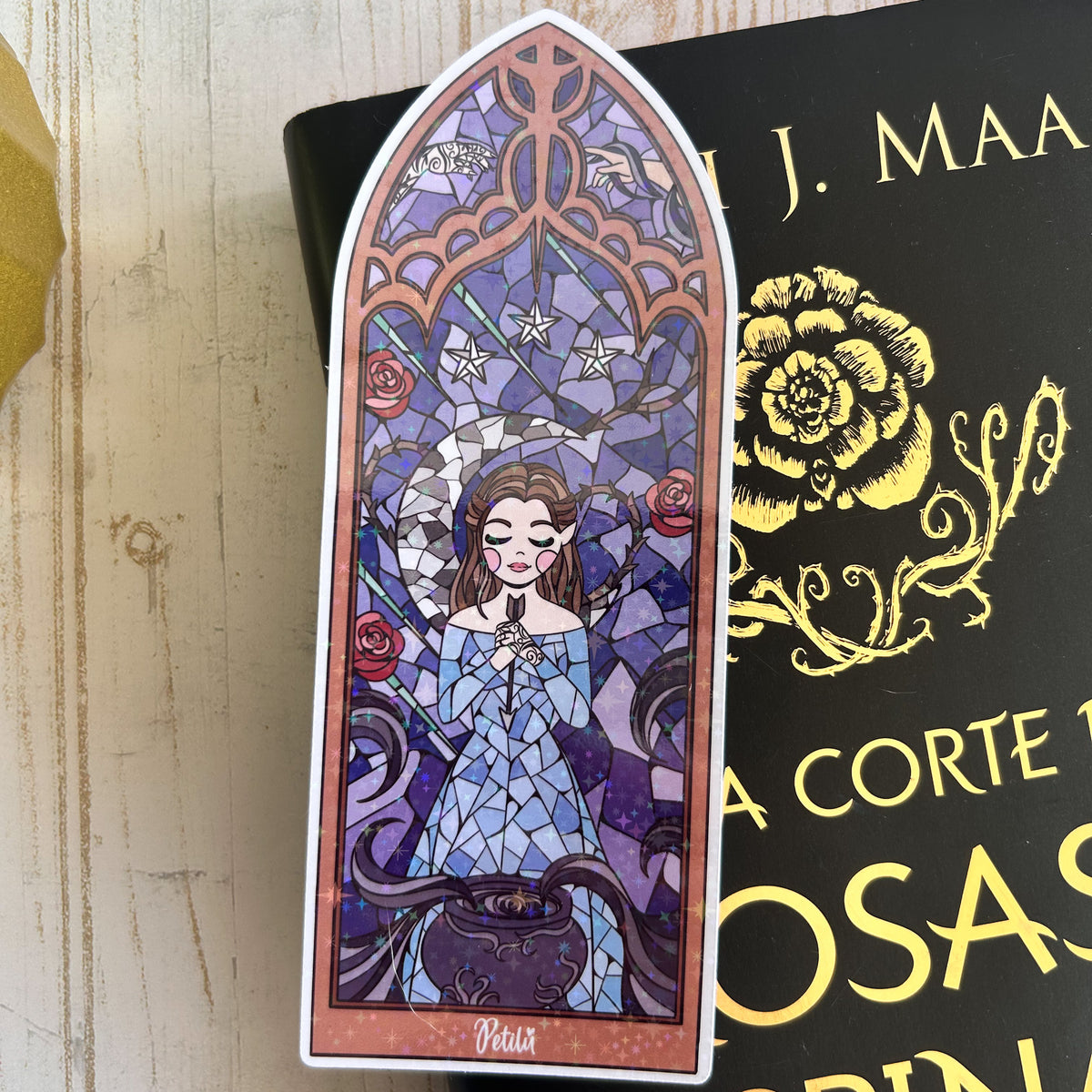 Marcapáginas | Vitral Feyre - Una corte de rosas y espinas