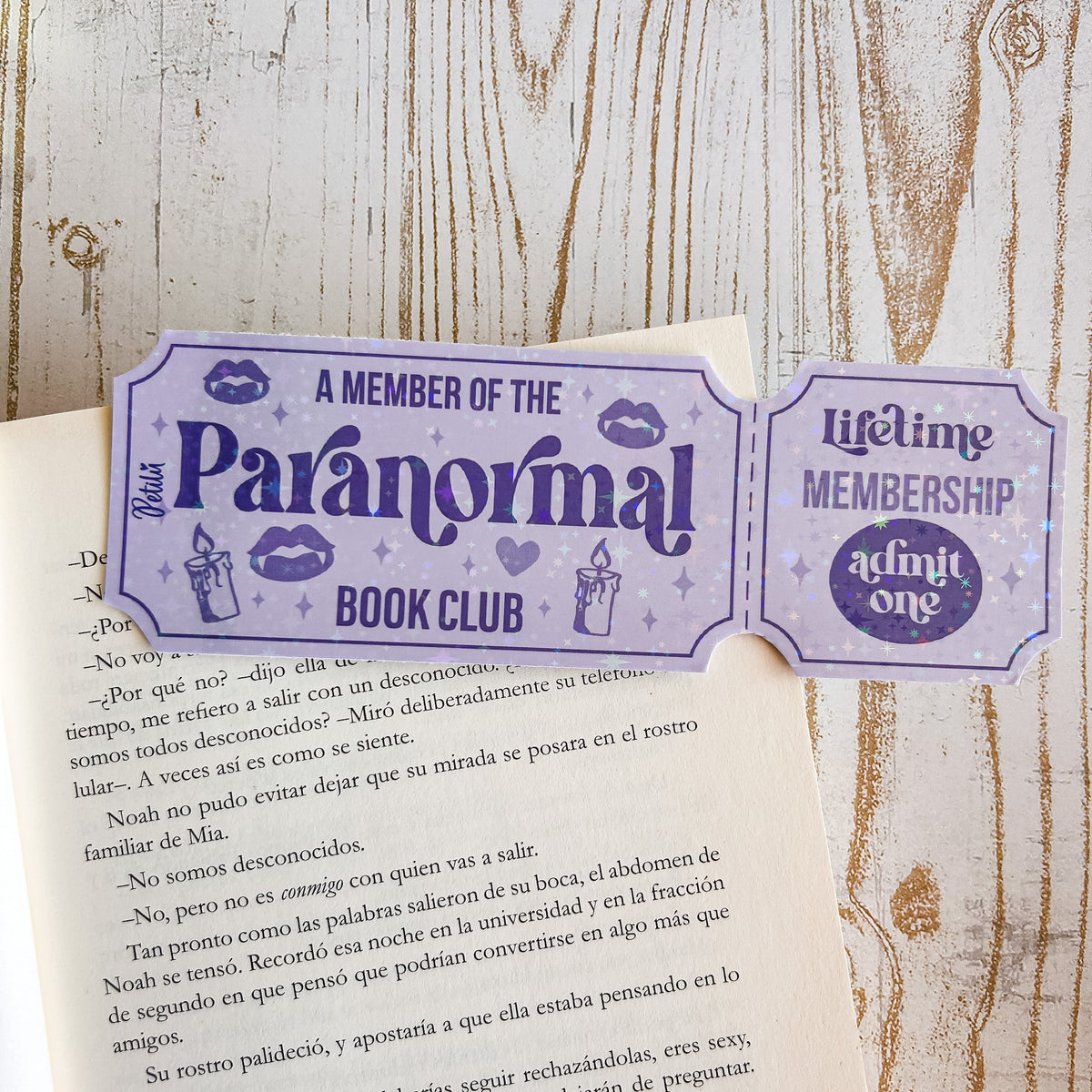 Marcapáginas | Paranormal Ticket