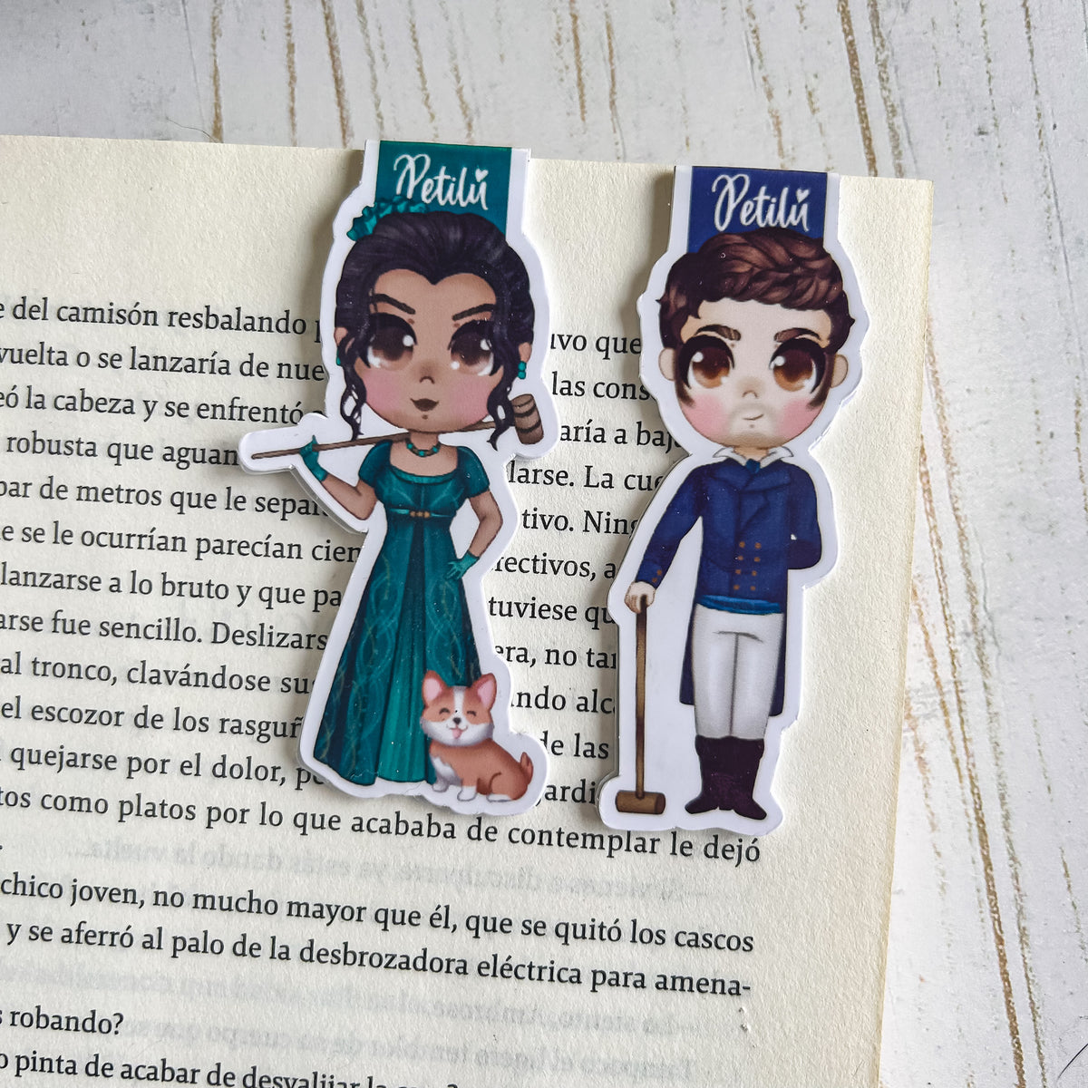 Marcapáginas magnético | Bridgerton | Kate y Anthony