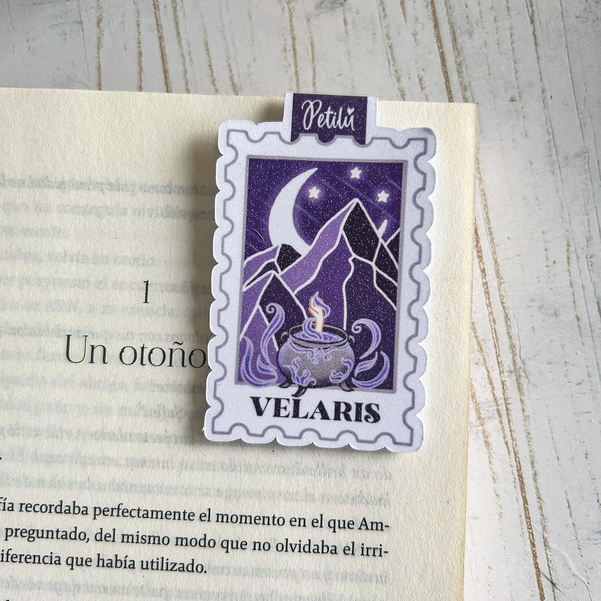 Marcapáginas magnético | Estampilla - Velaris
