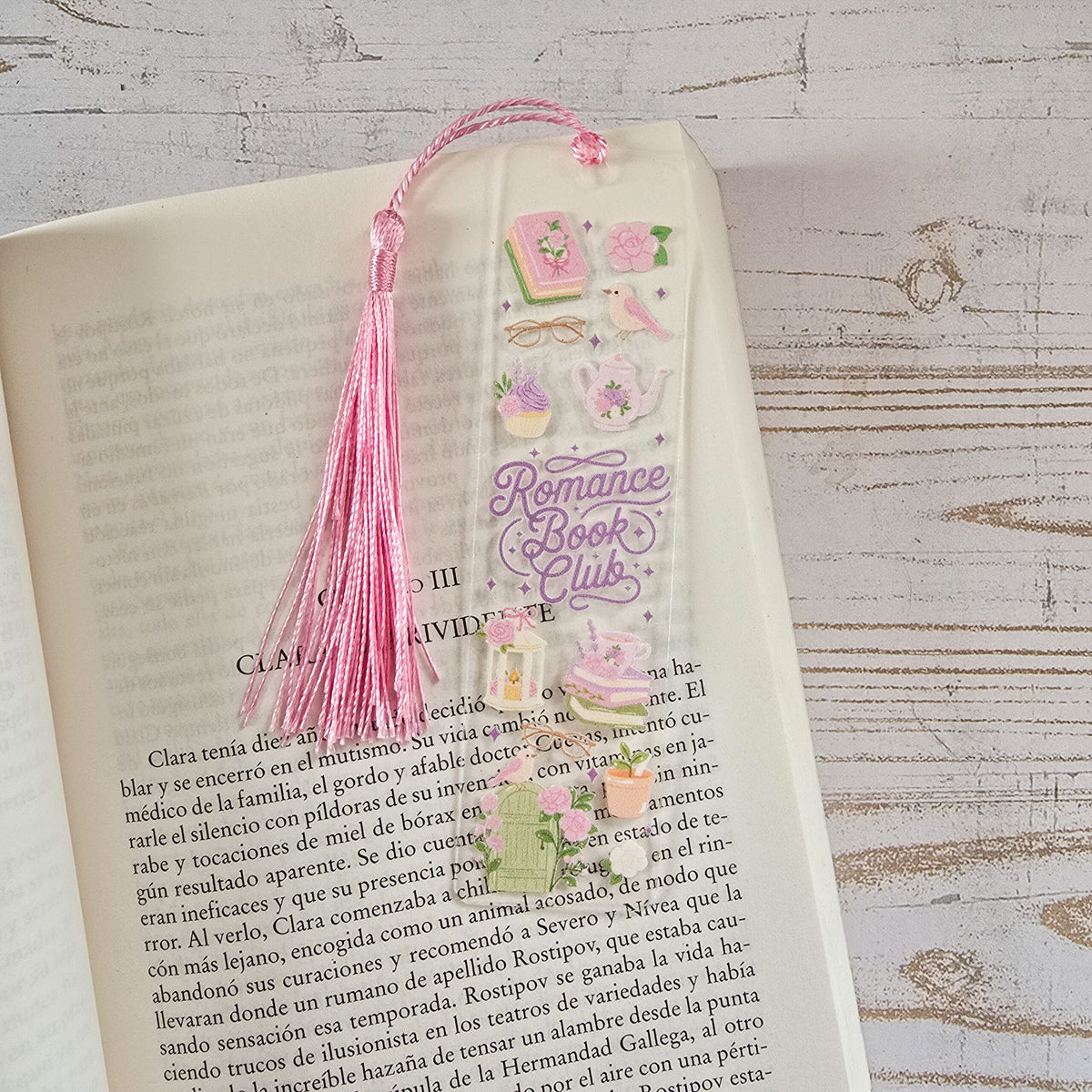 Marcapáginas acrílico | Romance Book Club