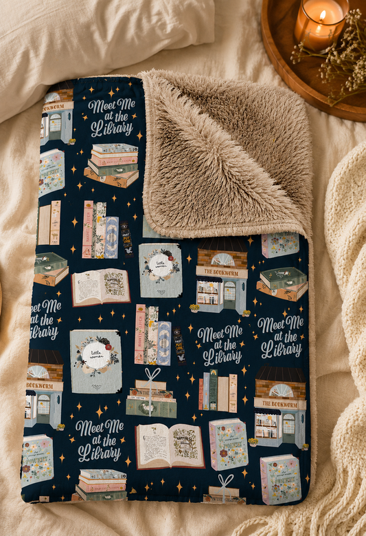 Manta Felpa 200 x 150  | Meet me at the library