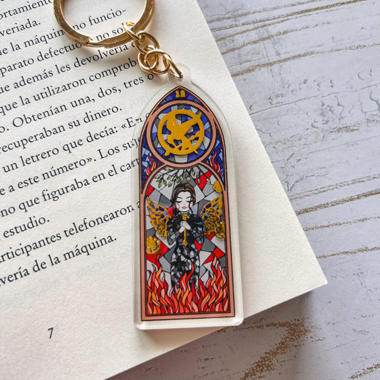 Llavero | Vitral Katniss - Hunger Games