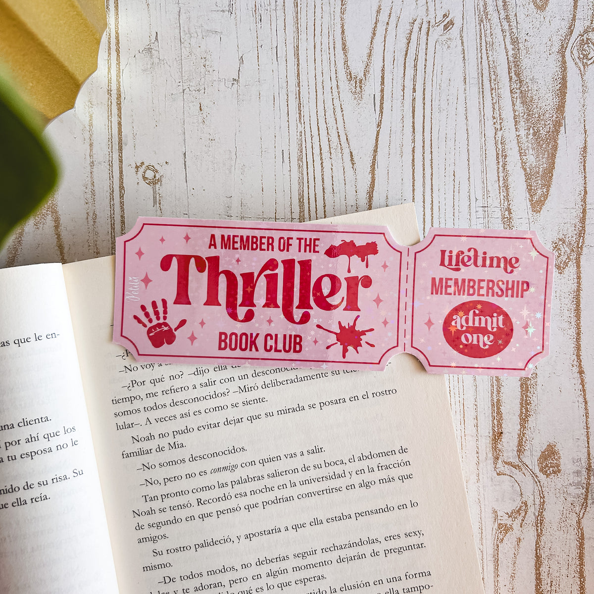 Marcapáginas | Thriller Ticket