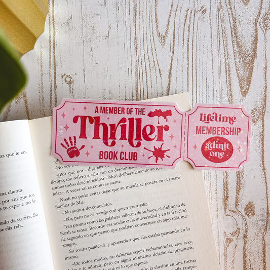 Marcapáginas | Thriller Ticket