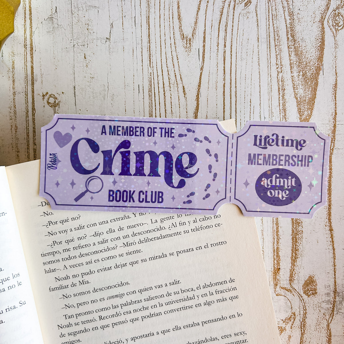 Marcapáginas | Crime Ticket