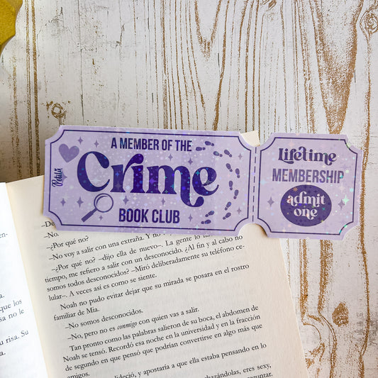Marcapáginas | Crime Ticket