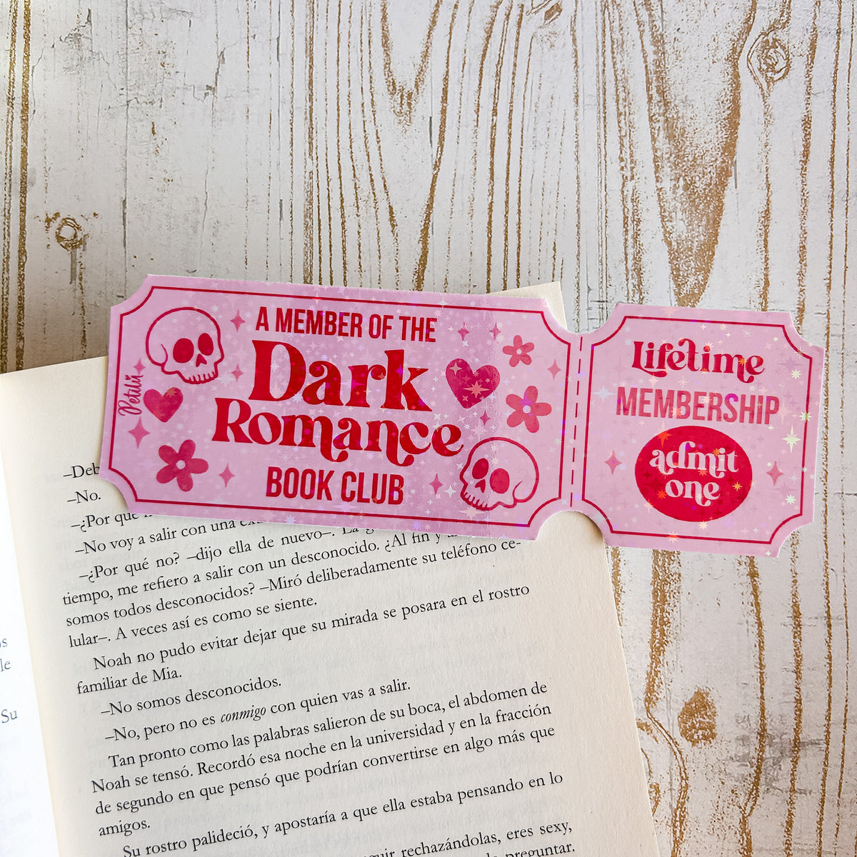 Marcapáginas | Dark Romance Ticket