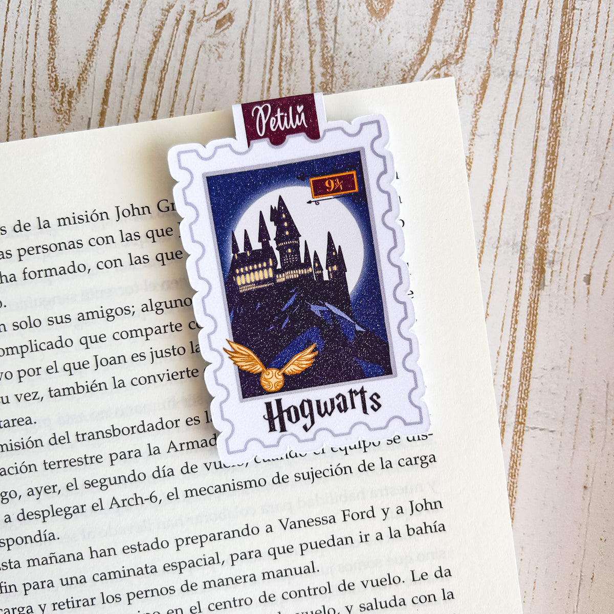 Marcapáginas magnético | Estampilla - Hogwarts