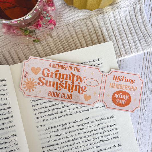 Marcapáginas | Grumpy Sunshine Ticket