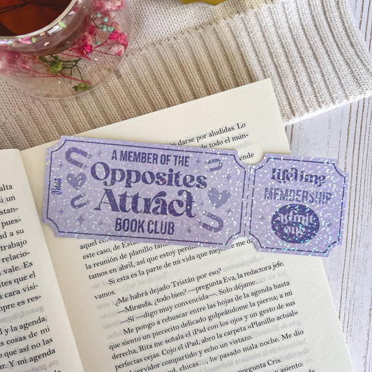Marcapáginas | Opposites Attract Ticket