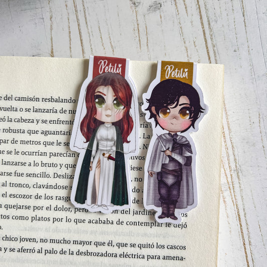 Marcapáginas magnético | Sangre y Cenizas | Poppy y Hawke