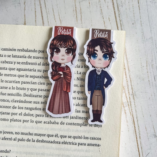 Marcapáginas magnético | Orgullo y prejuicio | Darcy y Elizabeth