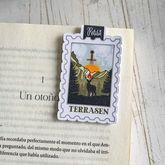 Marcapáginas magnético | Estampilla - Terrasen