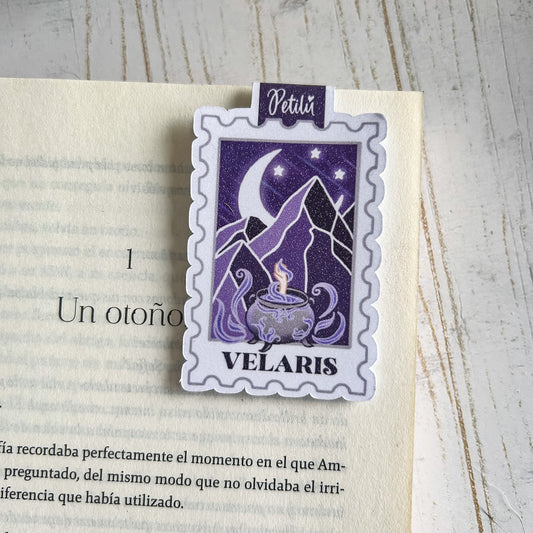 Marcapáginas magnético | Estampilla - Velaris