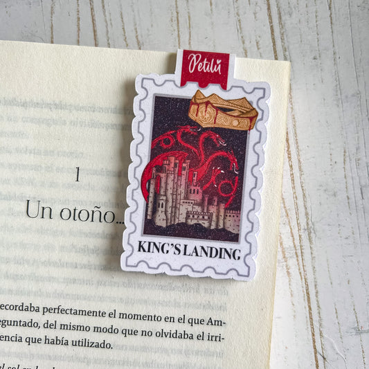 Marcapáginas magnético | Estampilla - King's Landing