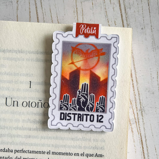 Marcapáginas magnético | Estampilla - Distrito 12