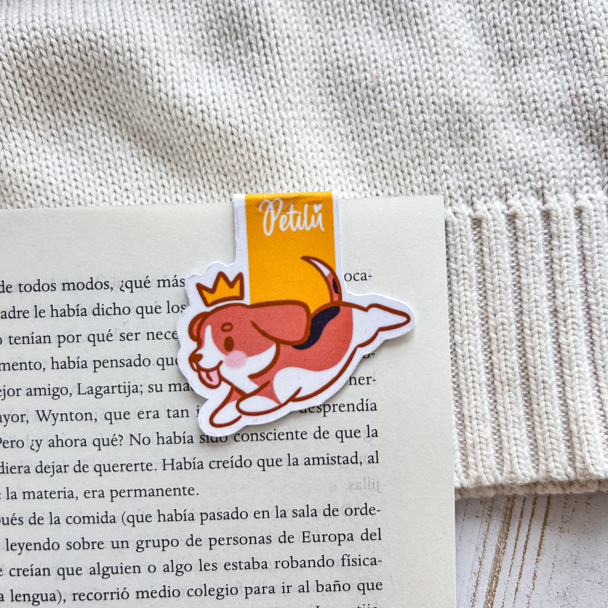 Marcapáginas magnético | Beagle juguetón