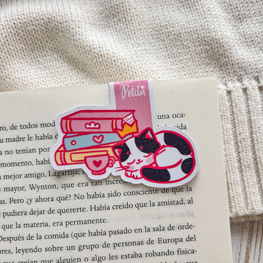 Marcapáginas magnético | Gatito manchas