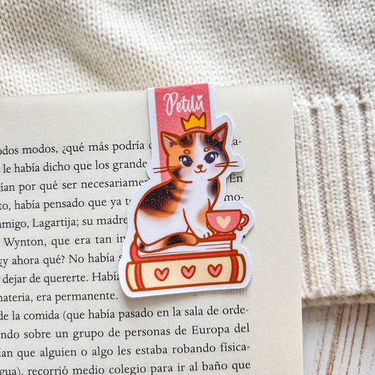 Marcapáginas magnético | Gatito naranja