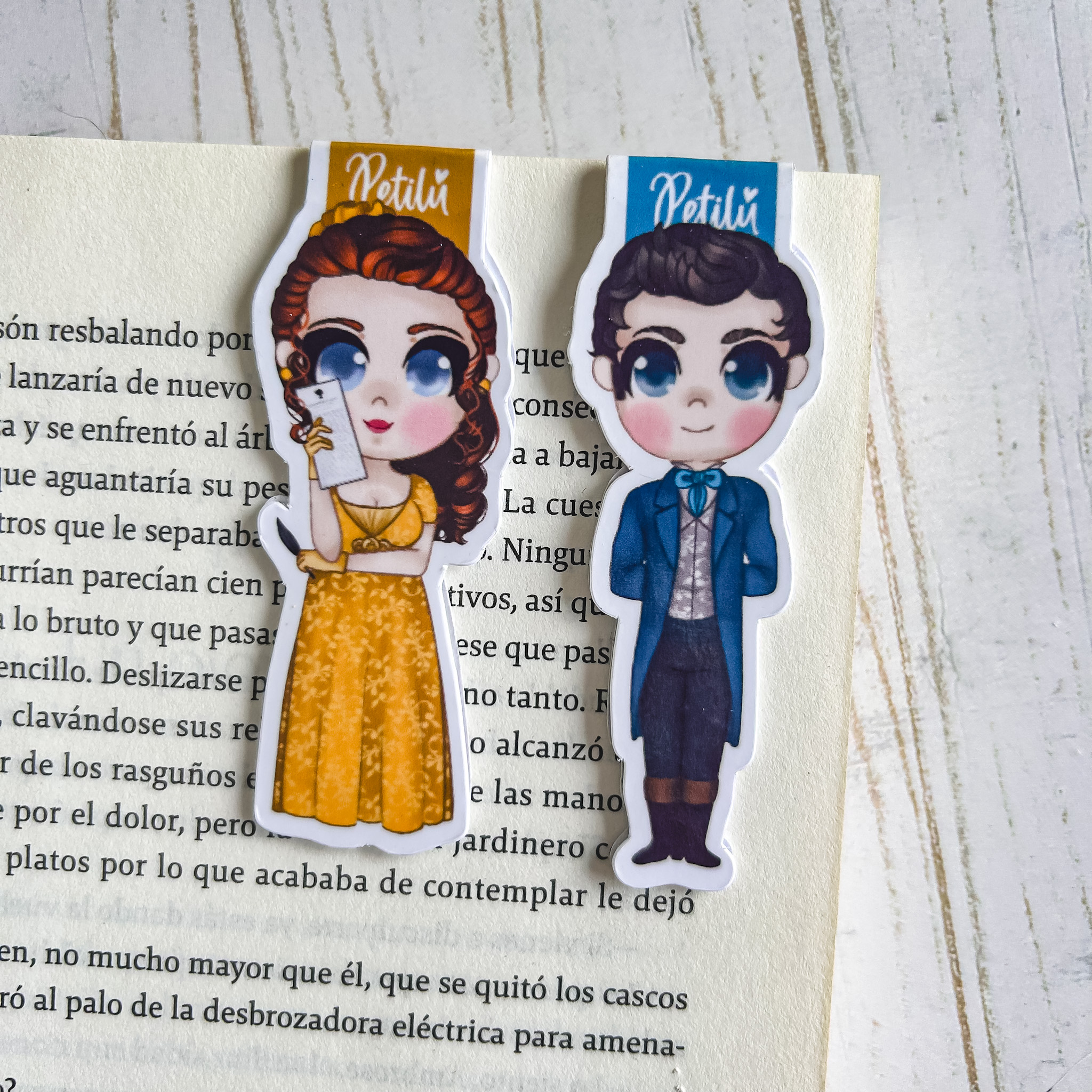IMG_7610_jpg 2 Marcapáginas magnético | Bridgerton | Penelope y Colin - Imagen 1