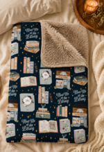 Manta Felpa 200 x 150 | Meet me at the library - Imagen 2